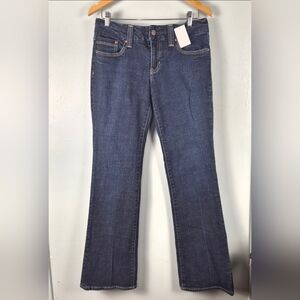 GAP Women’s Mid-Rise Stretch Capri Jeans – Blue | Size 8 Regular | Relaxed Bootc